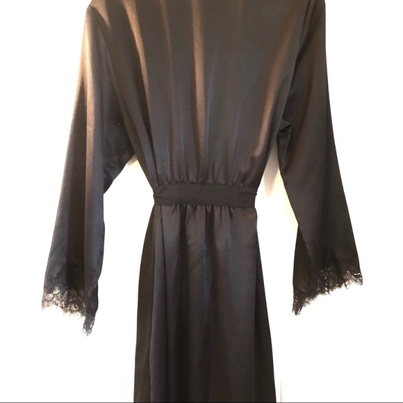 OSCAR DE LA RENTA / BLACK ROBE / SZ L - Picture 4 of 7